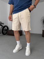 Basic Cotton Linen Shorts