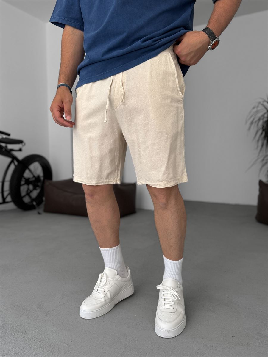 Basic Cotton Linen Shorts