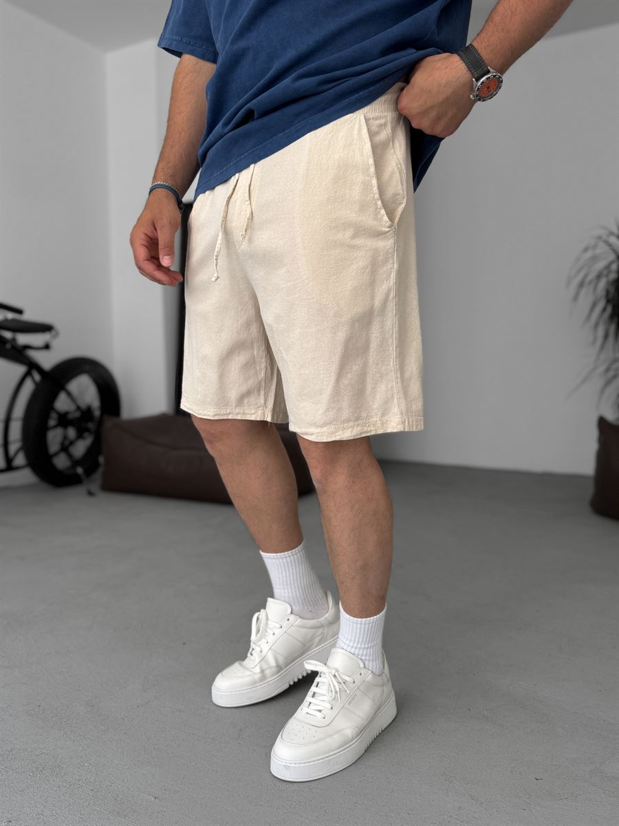 Basic Cotton Linen Shorts