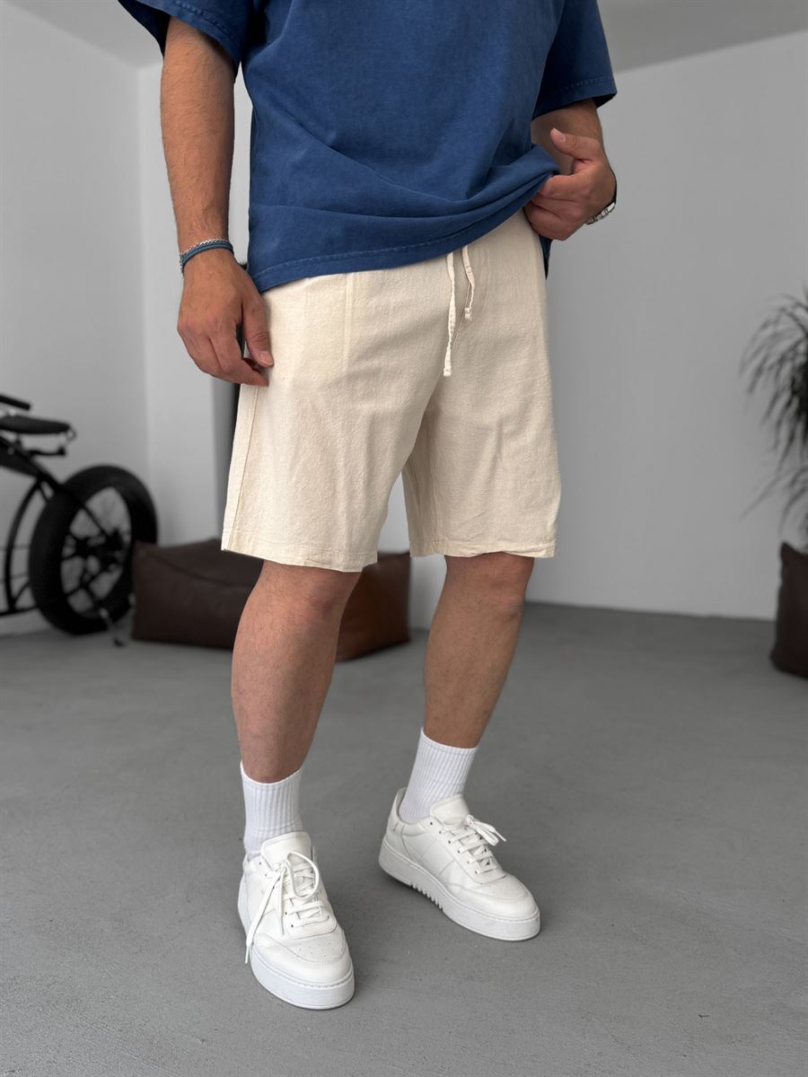 Basic Cotton Linen Shorts
