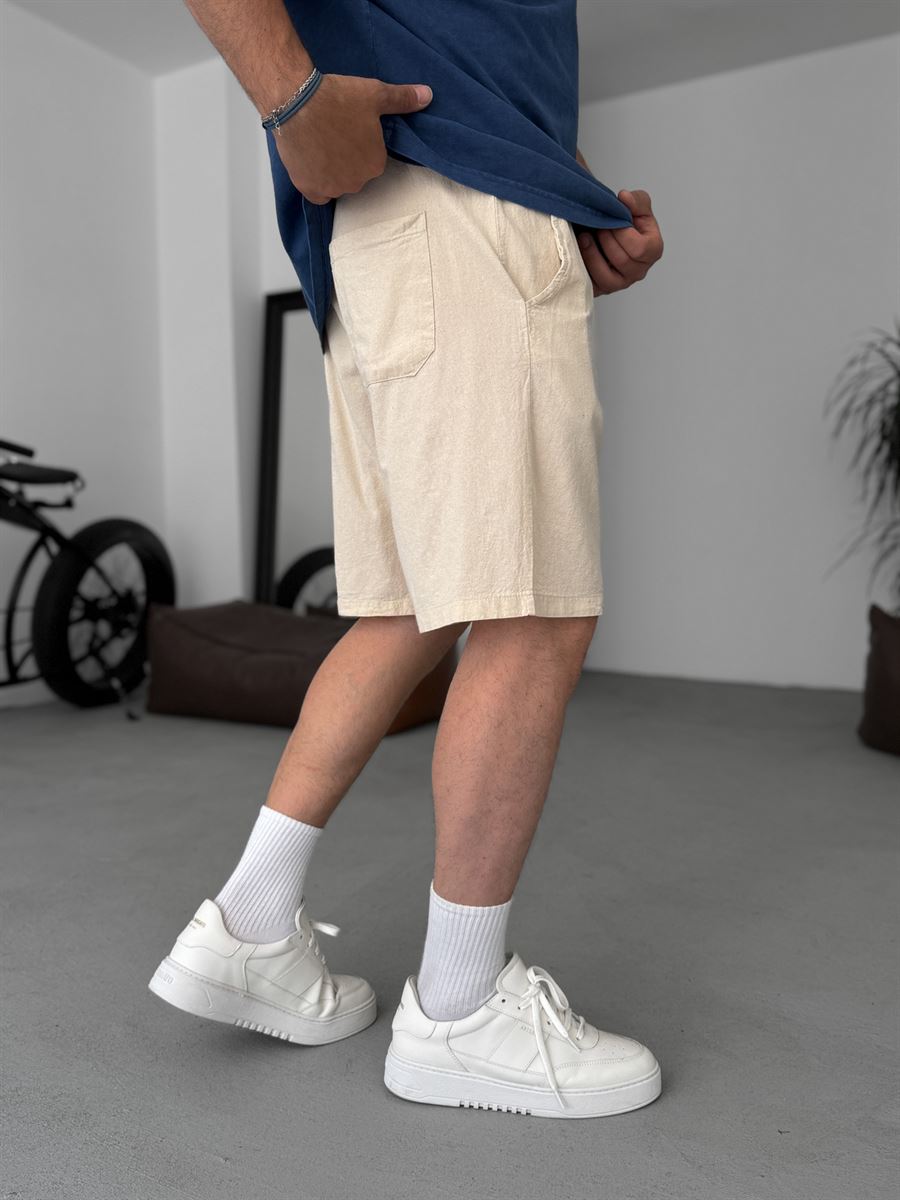 Basic Cotton Linen Shorts