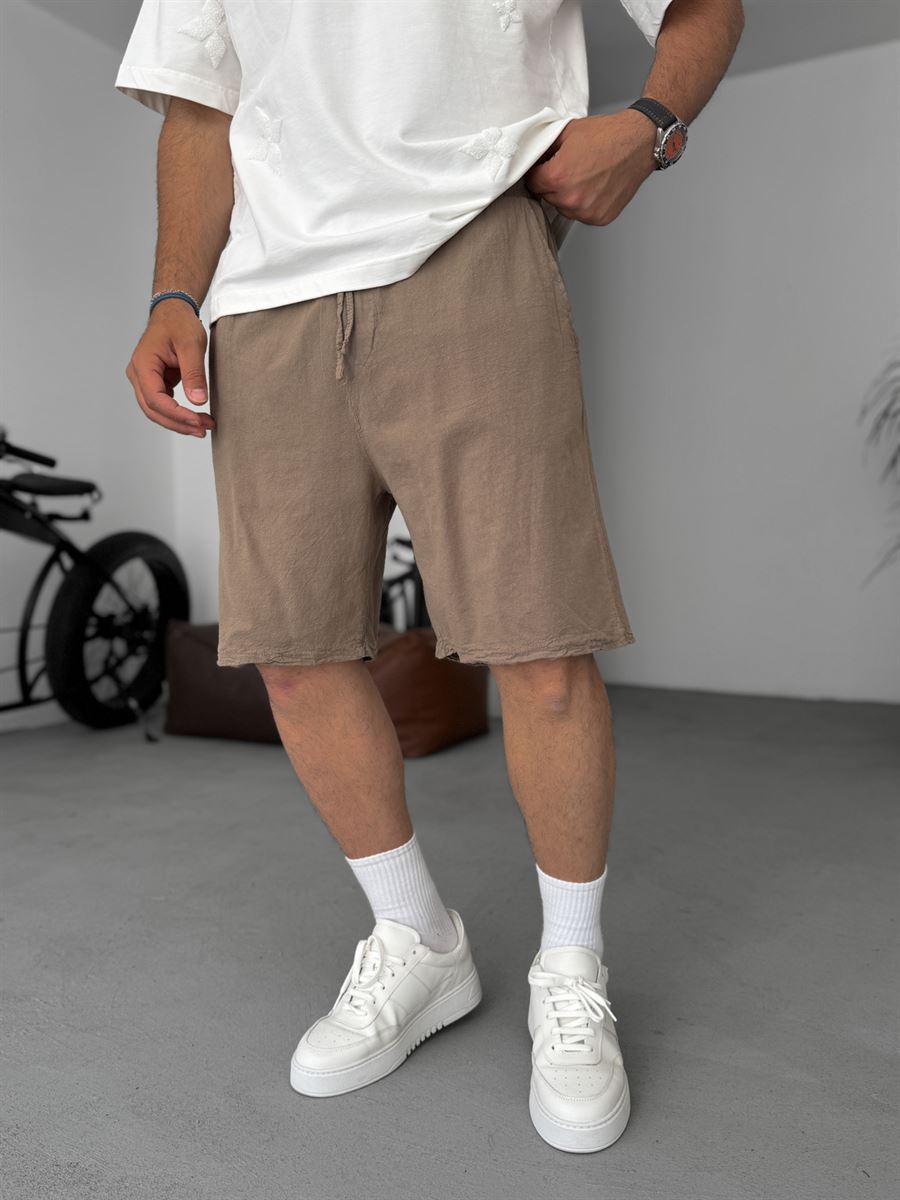 Basic Cotton Linen Shorts