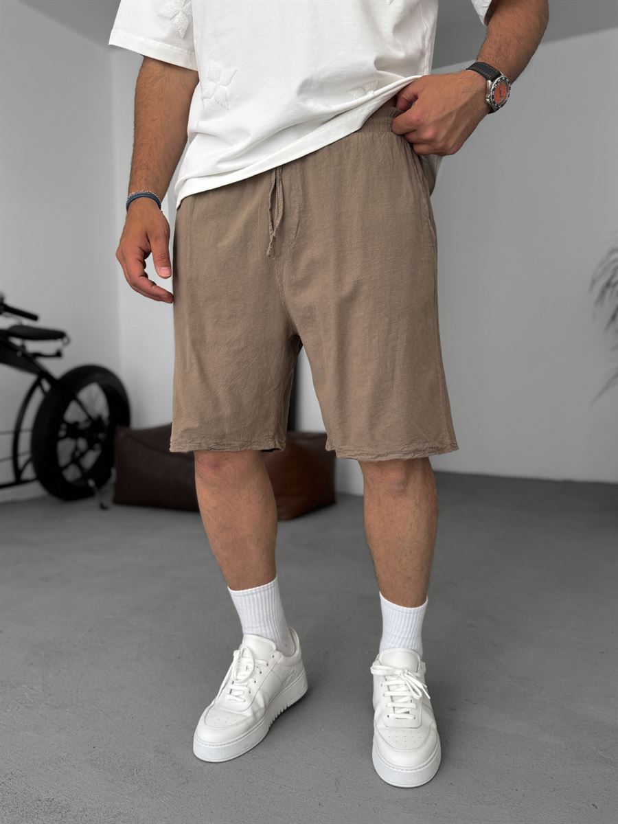 Basic Cotton Linen Shorts