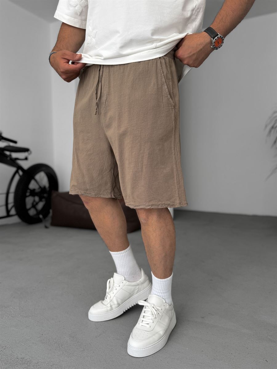 Basic Cotton Linen Shorts
