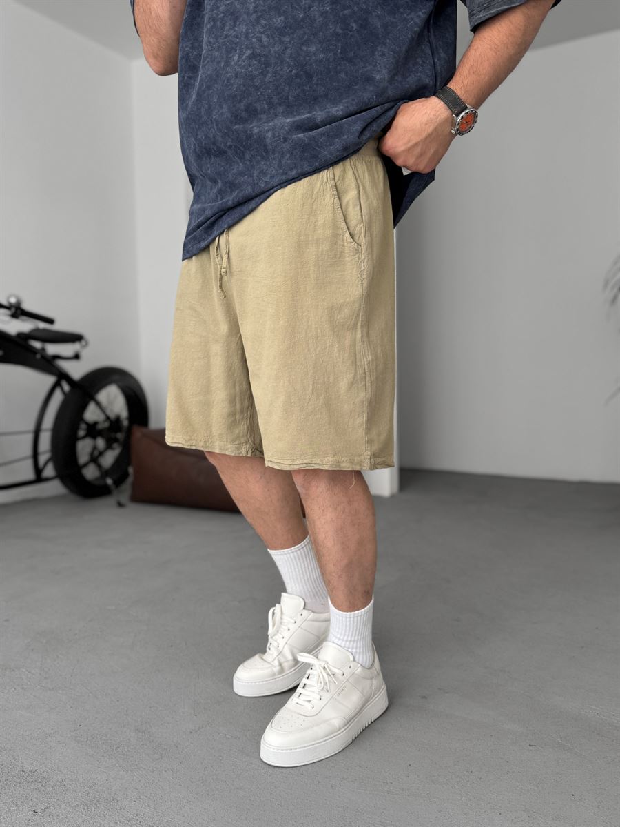 Basic Cotton Linen Shorts
