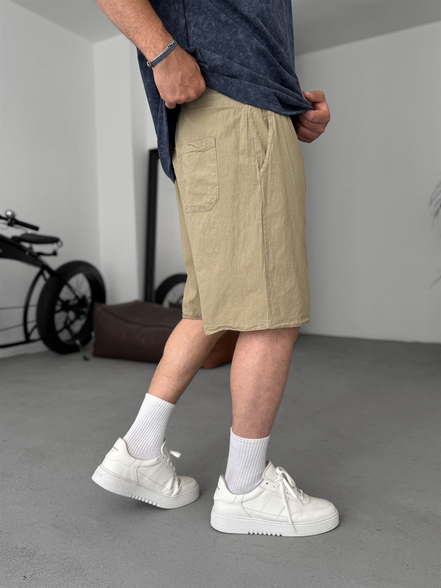 Basic Cotton Linen Shorts