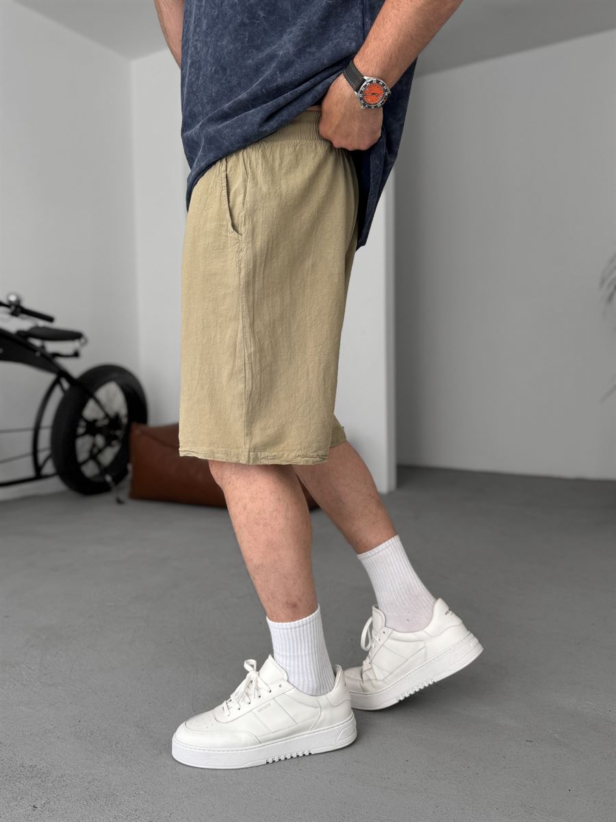 Basic Cotton Linen Shorts
