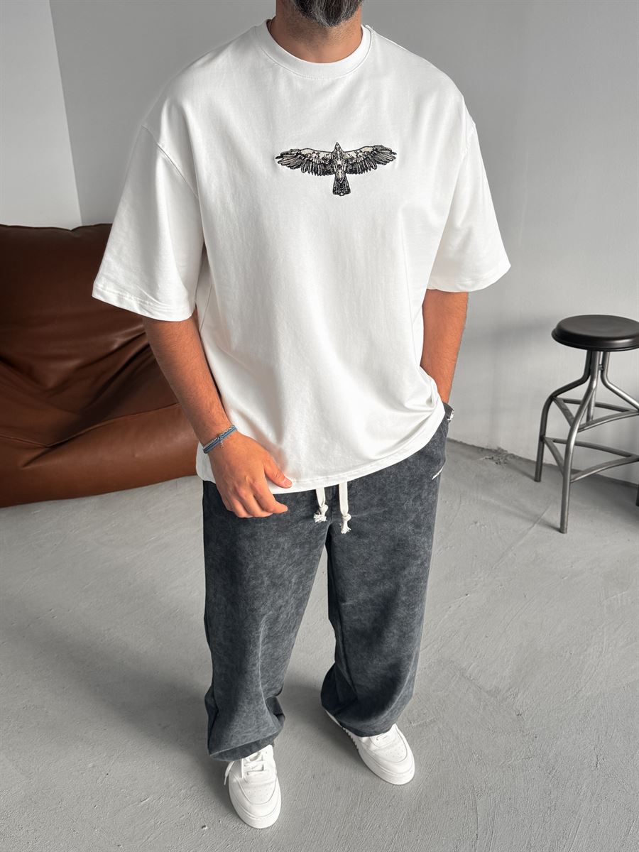 Fell Eagle Embroidered Oversize T-Shirt