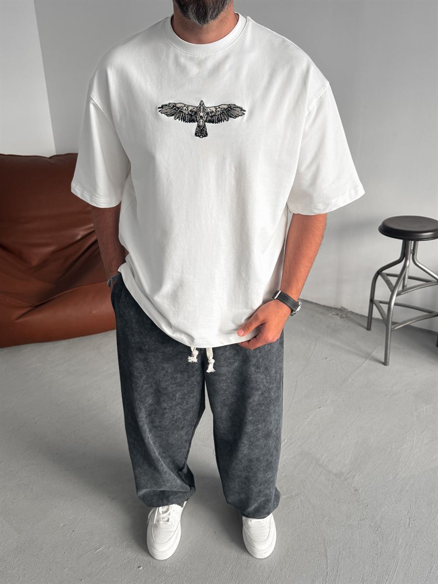 Fell Eagle Embroidered Oversize T-Shirt
