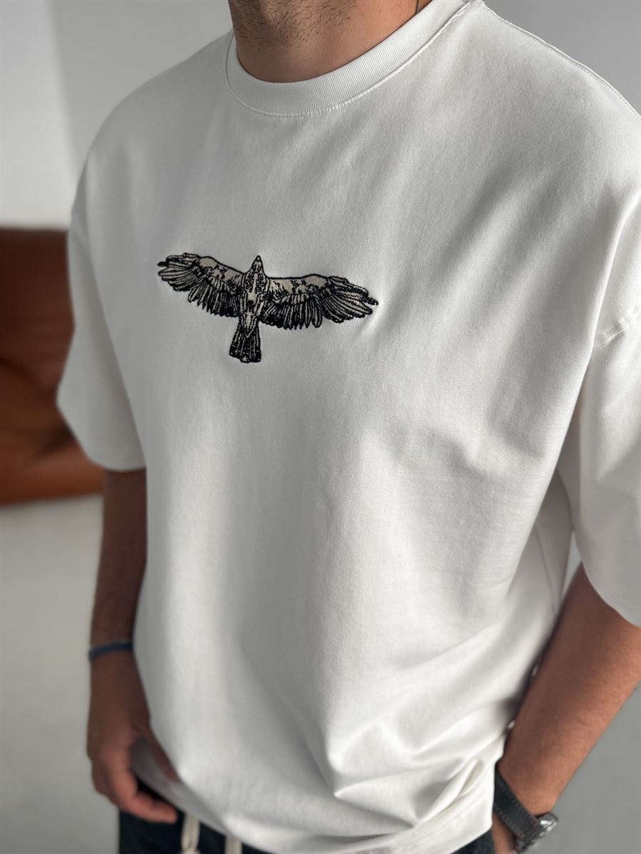 Fell Eagle Embroidered Oversize T-Shirt
