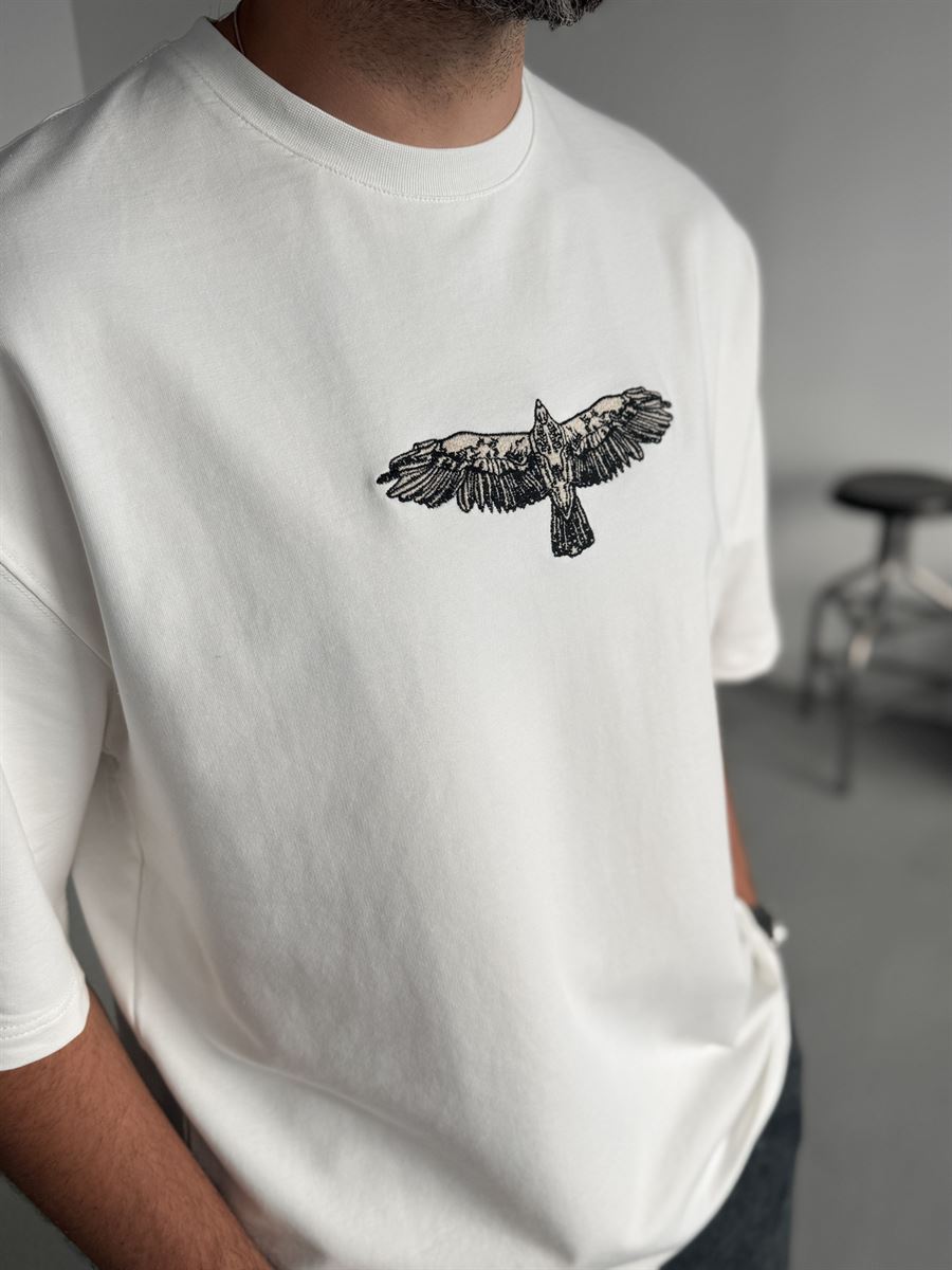 Fell Eagle Embroidered Oversize T-Shirt