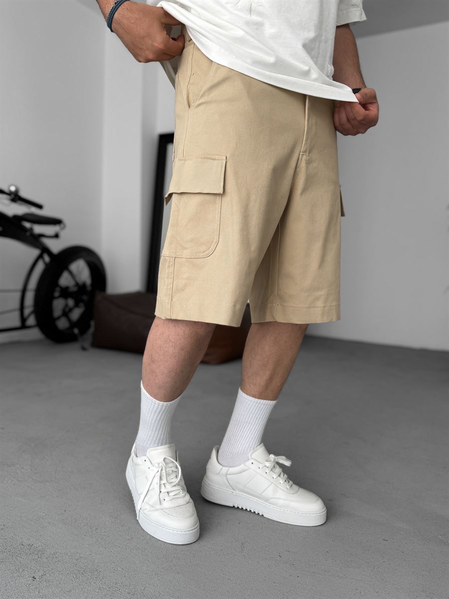 Lycra Gabardine Cargo Shorts