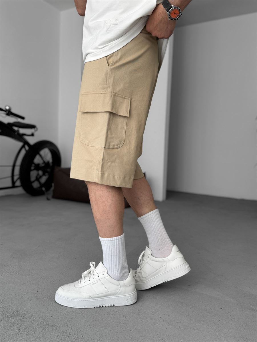 Lycra Gabardine Cargo Shorts