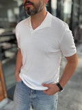 Basic Polo Neck Knitwear T-Shirt