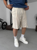 Striped Seersucker Shorts