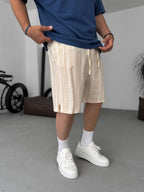 Striped Seersucker Shorts