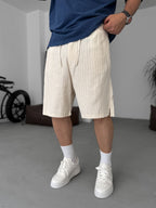 Thin Striped Shorts
