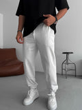 Elasticated Sweatpants with Stitching Detail