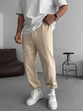 Elasticated Sweatpants with Stitching Detail
