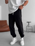 Elasticated Sweatpants with Stitching Detail