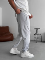 Stitched Detail Elastic Sweatpants