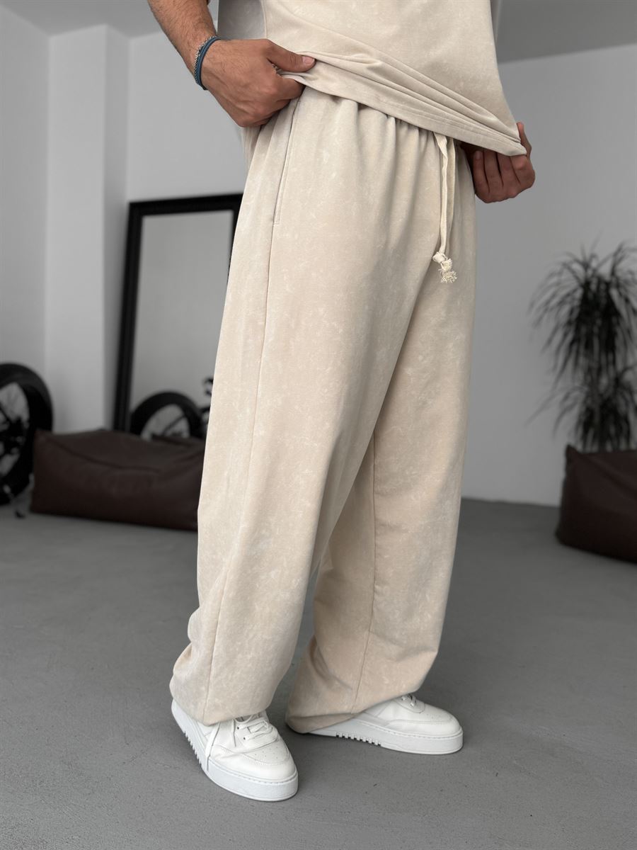 Washed Straight Leg Sweatpants