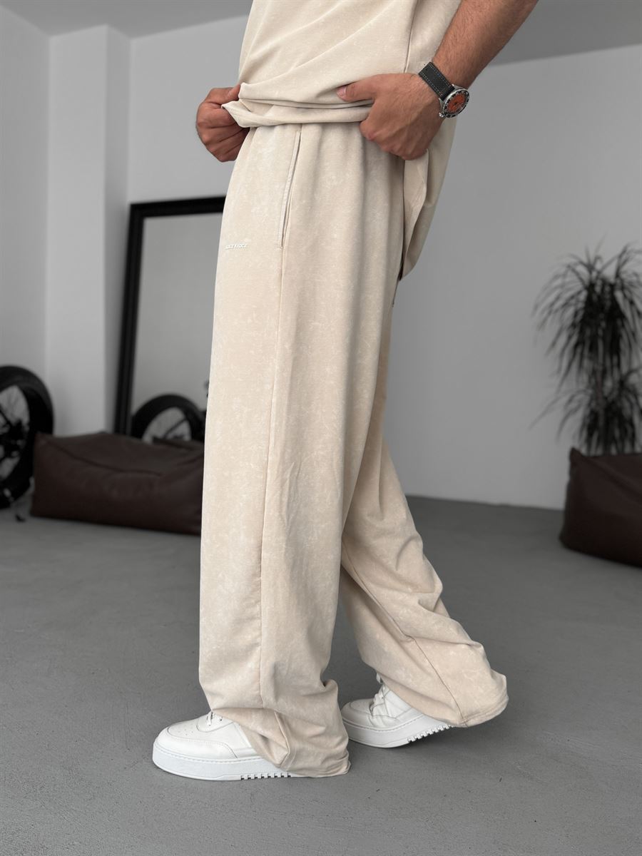 Washed Straight Leg Sweatpants