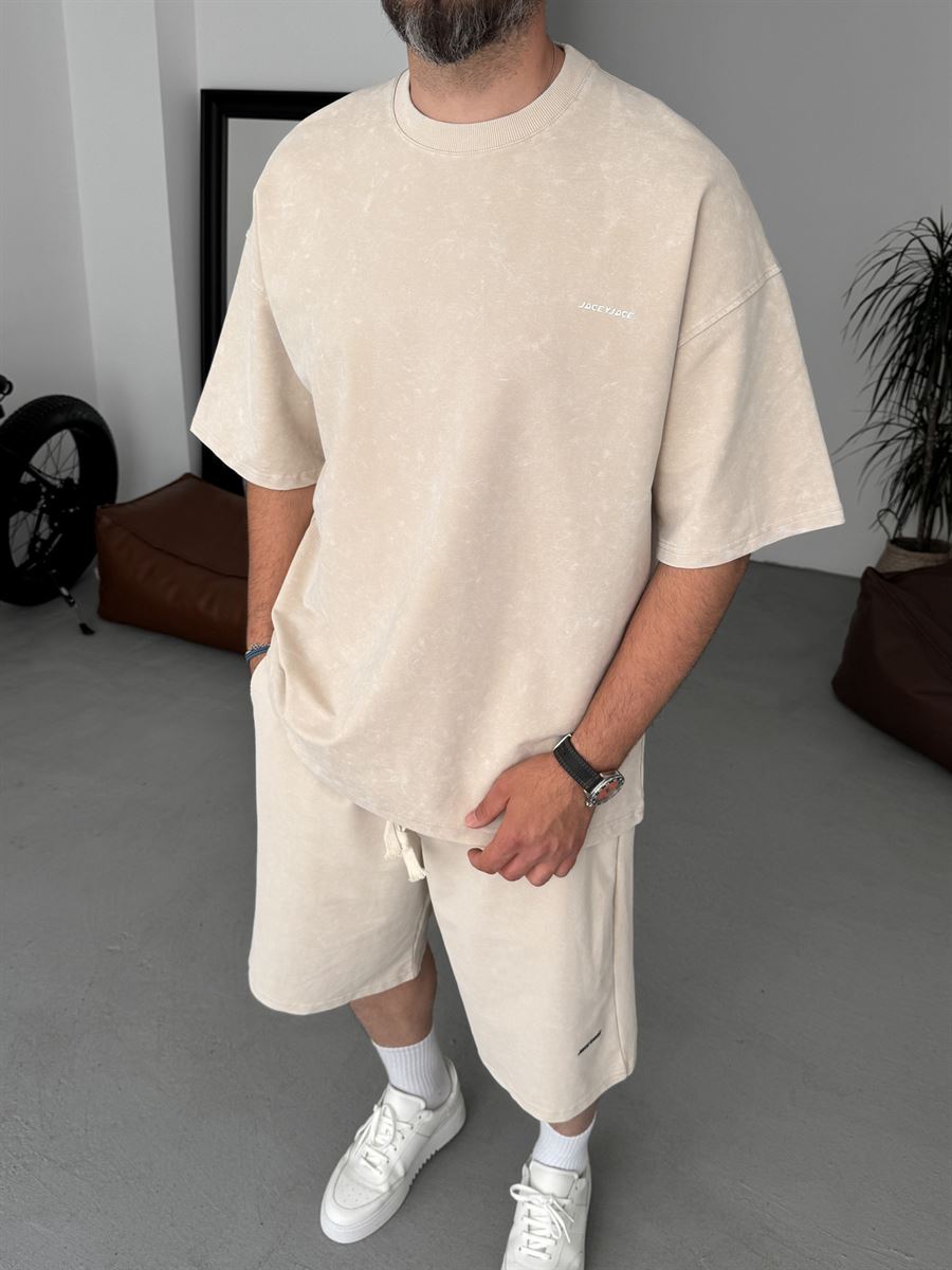 Washed Embossed Oversize T-Shirt