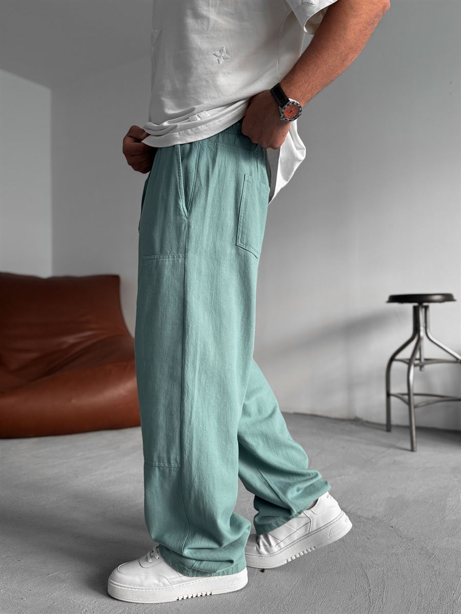 Baggy Pants with Front Patch Details
