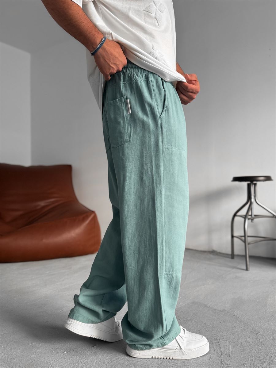 Baggy Pants with Front Patch Details