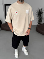 80 Printed Washed Oversize T-Shirt