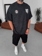 80 Printed Washed Oversize T-Shirt
