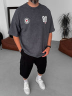 80 Printed Washed Oversize T-Shirt