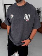 80 Printed Washed Oversize T-Shirt