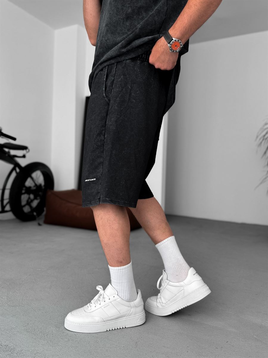 Washed Basic Shorts
