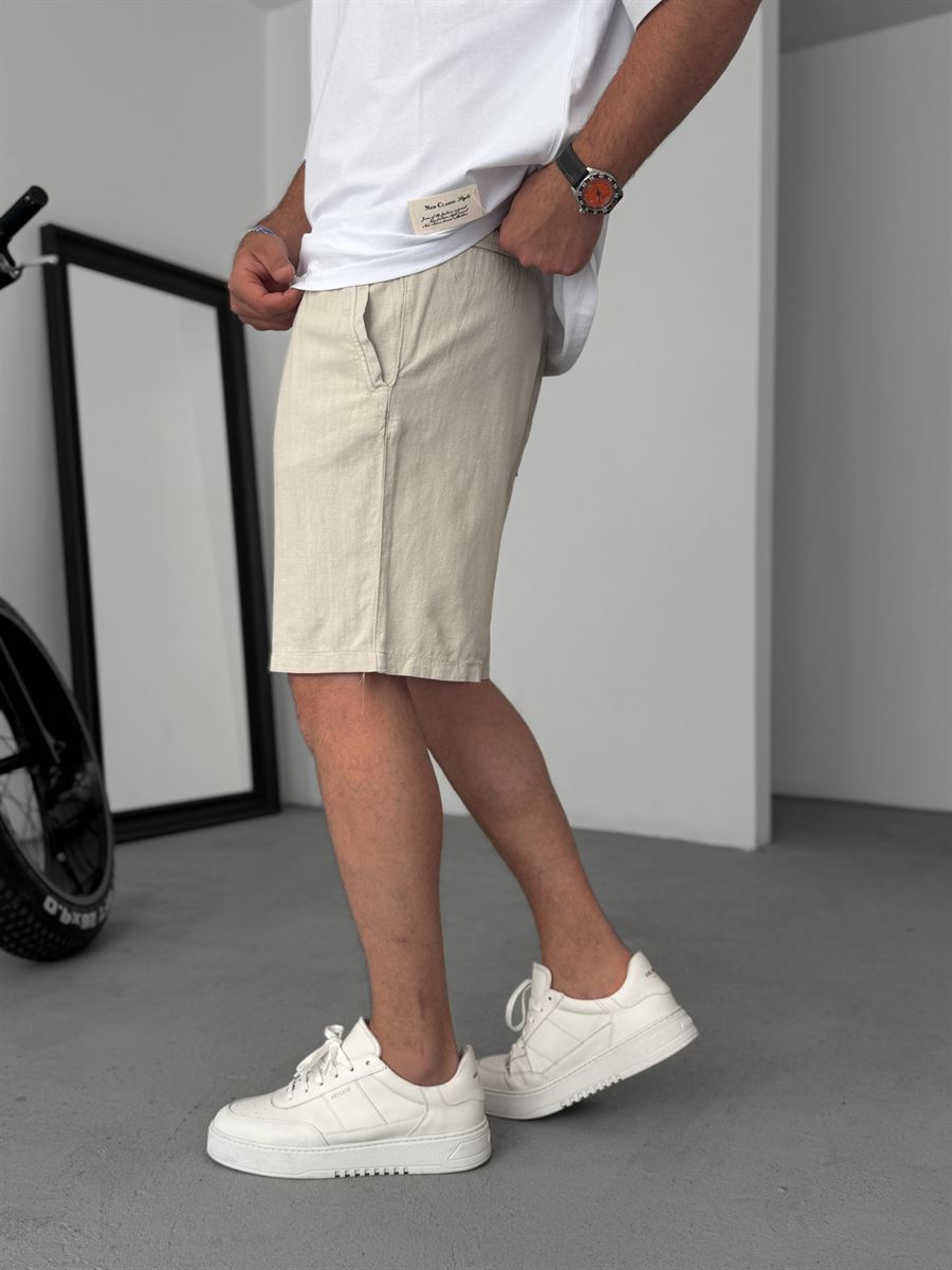 Basic Cotton Linen Shorts