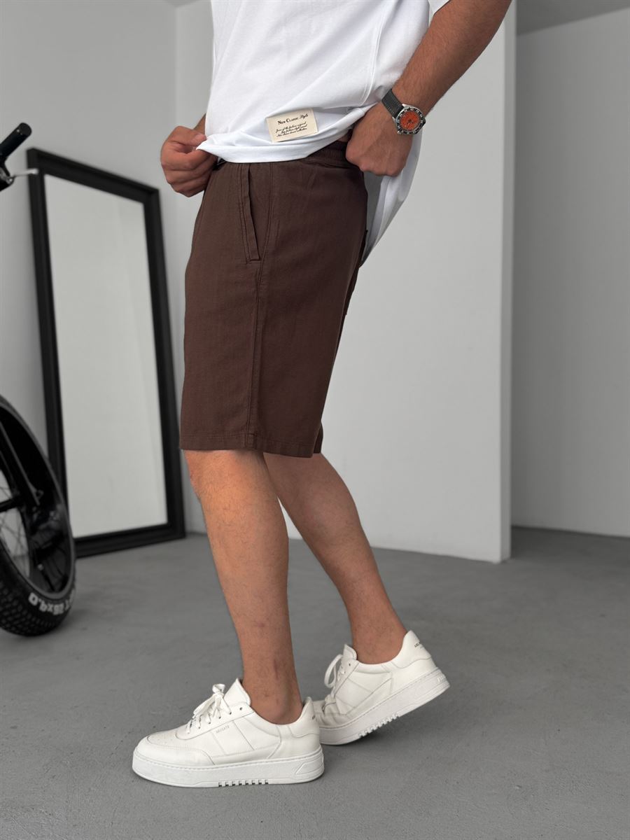 Basic Cotton Linen Shorts