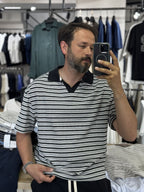 Striped V-Neck T-Shirt