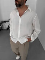 Modal Fabric Long Sleeve Shirt