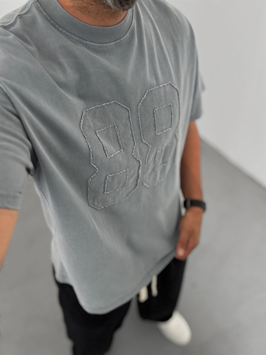 88 Patched Washed T-Shirt