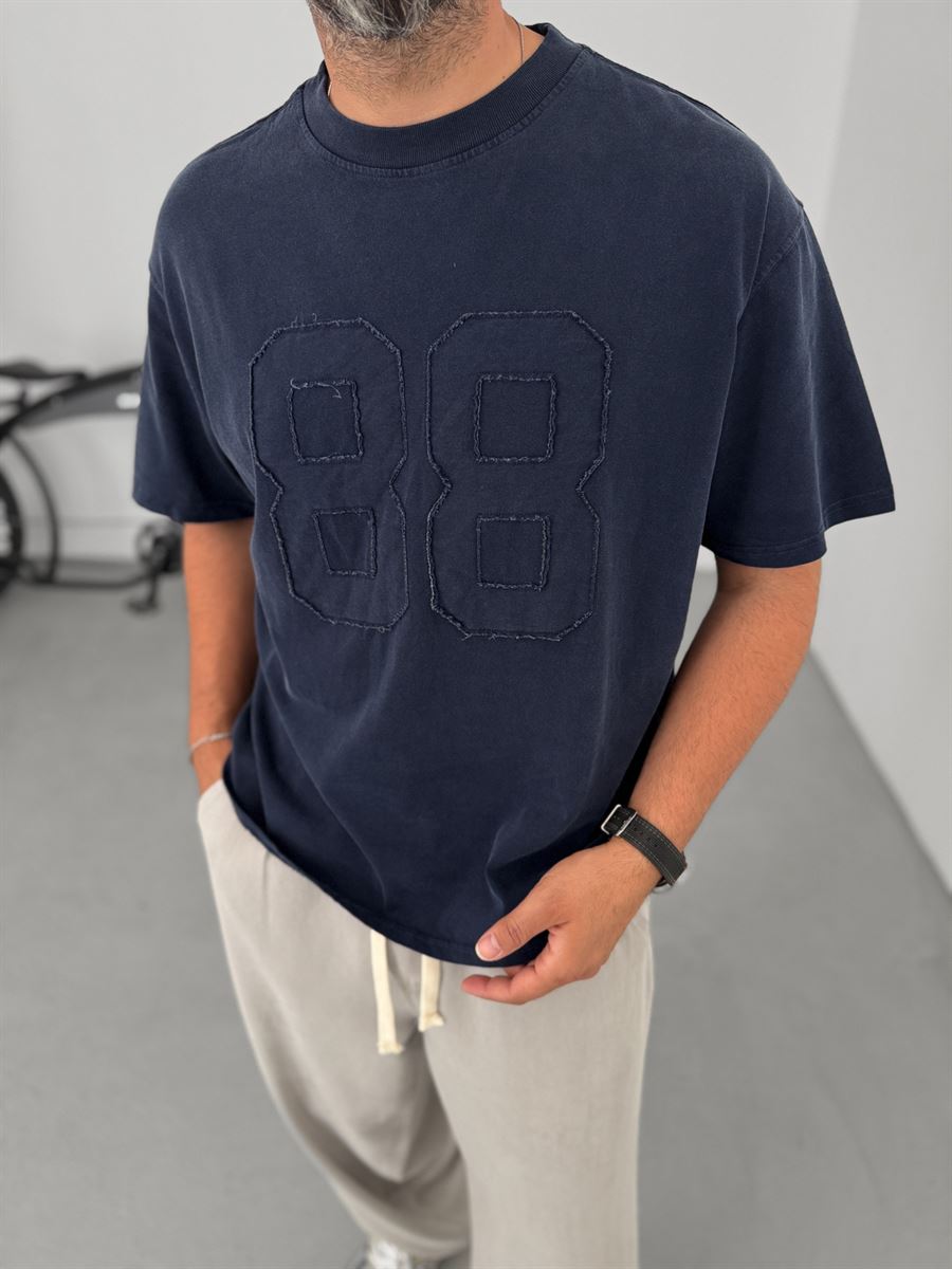 88 Patched Washed T-Shirt