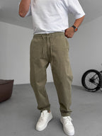 Carrot Cut Gabardine Pants