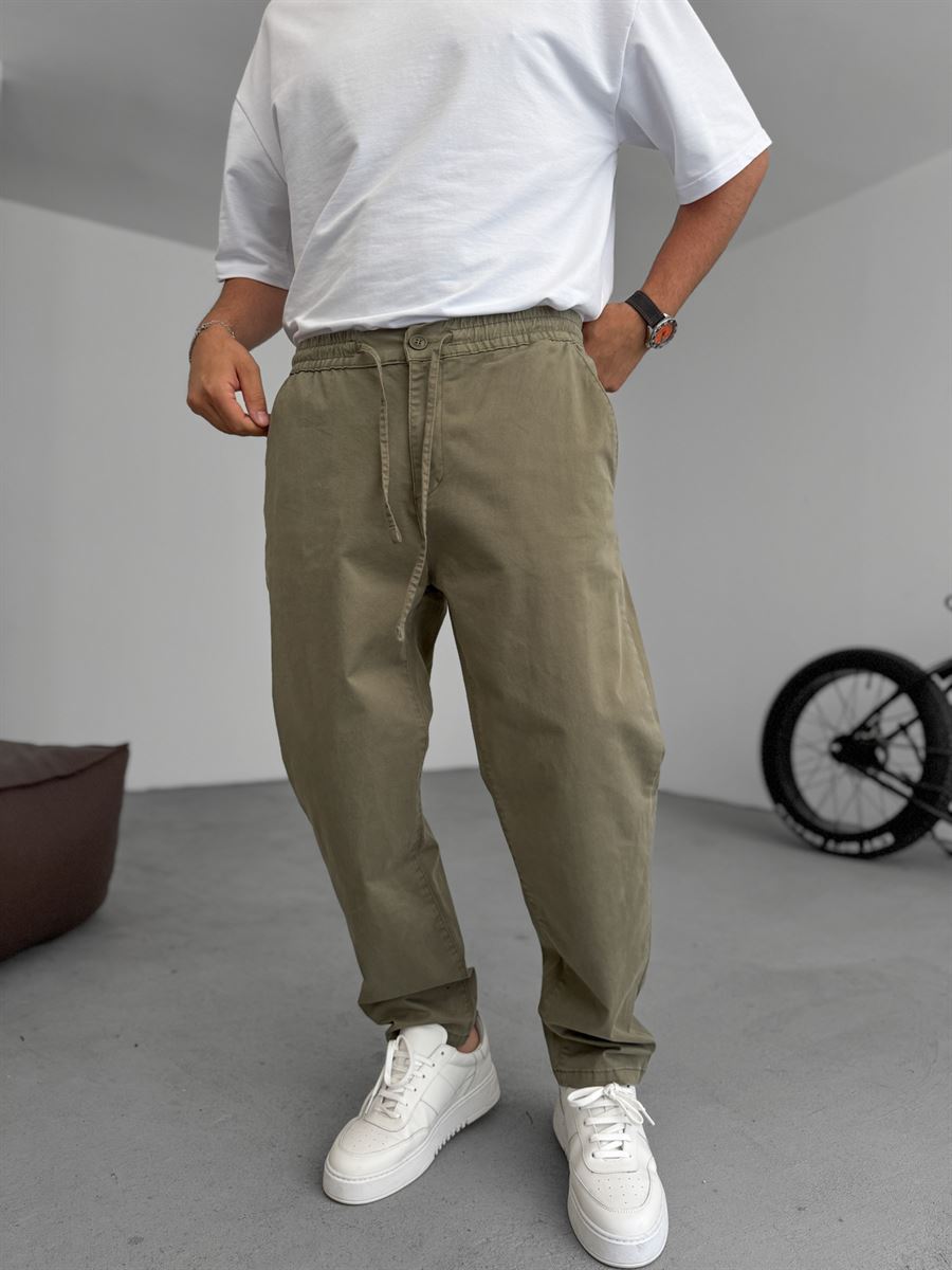 Carrot Cut Gabardine Pants