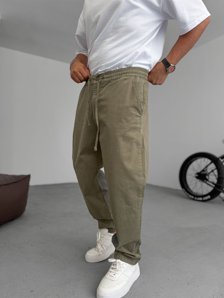 Carrot Cut Gabardine Pants
