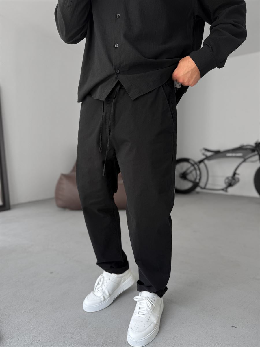 Carrot Cut Gabardine Pants