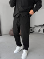 Carrot Cut Gabardine Pants