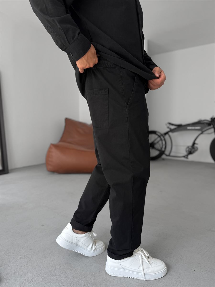 Carrot Cut Gabardine Pants