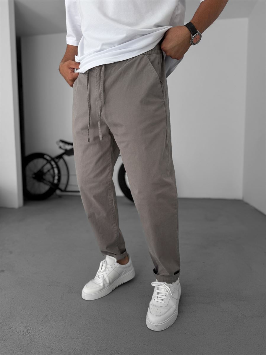 Carrot Cut Gabardine Pants