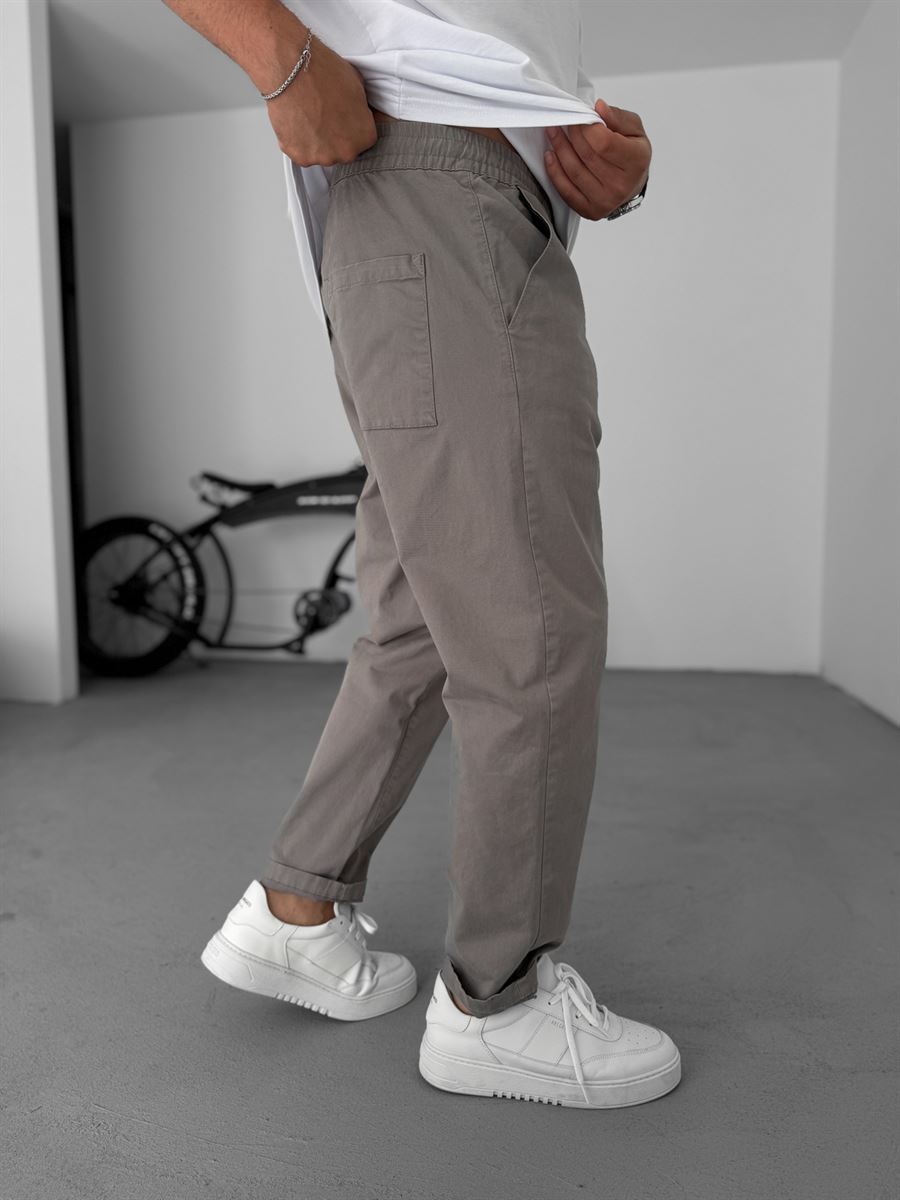 Carrot Cut Gabardine Pants
