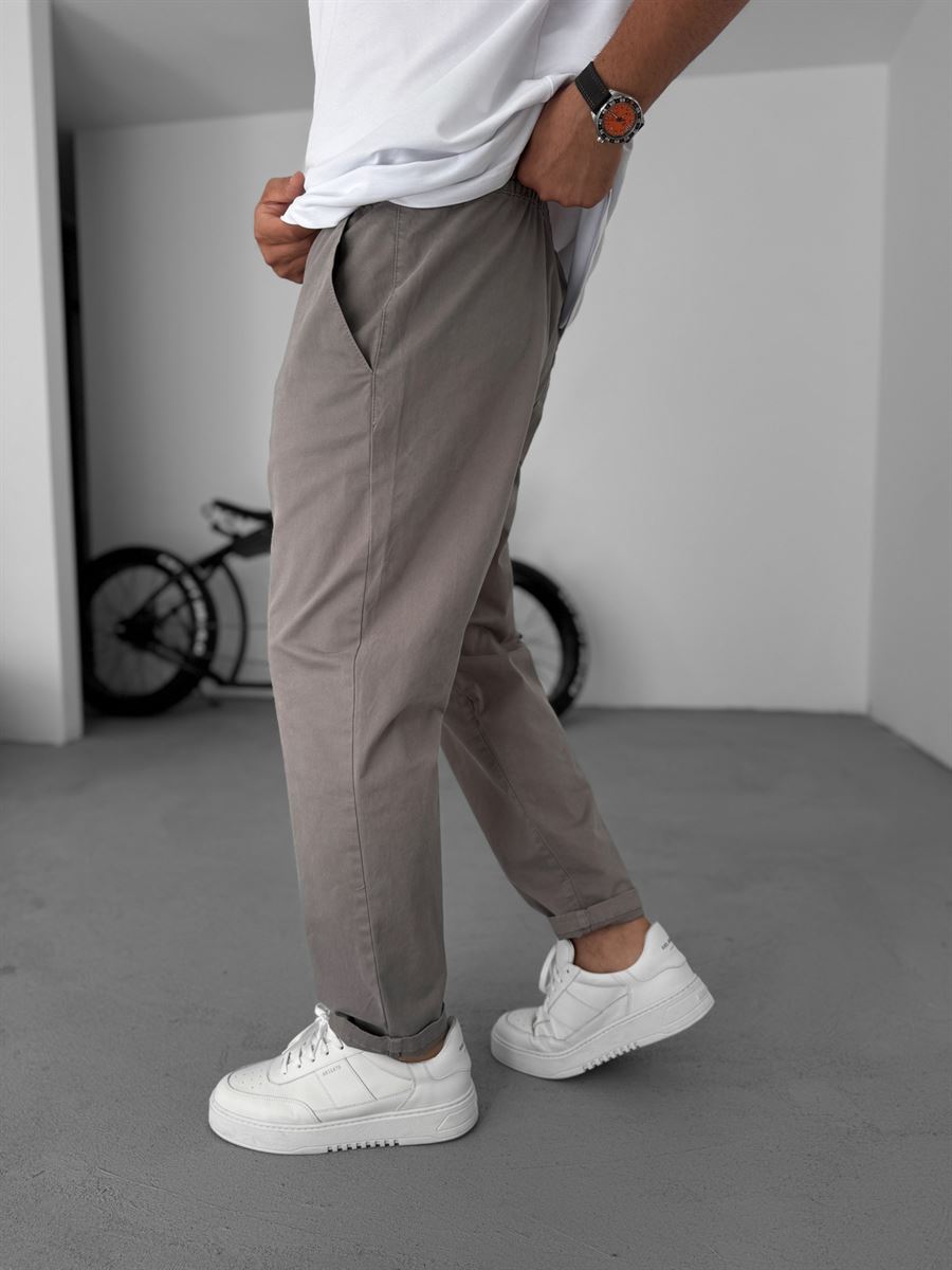 Carrot Cut Gabardine Pants
